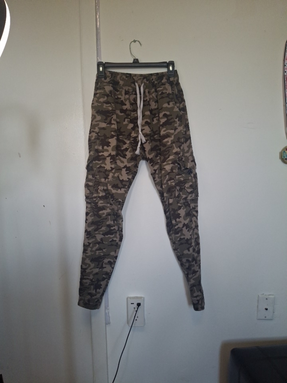 Men's Camo Cargo Jogger Pants - Olive Camo